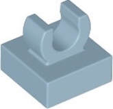LEGO Tegel 1x1 met Clip ZANDBLAUW (100 stuks) LEGO Tegel 1x1 met Clip ZANDBLAUW (100 stuks)