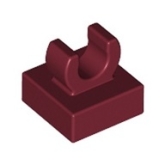 LEGO Tegel 1x1 met Clip DONKERROOD (100 stuks) LEGO Tegel 1x1 met Clip DONKERROOD (100 stuks)
