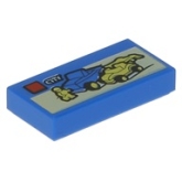 LEGO Tegel 1x2 City Doos BLAUW (10 stuks)