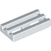 LEGO Tegel 1x2 met Gril WIT (100 stuks)