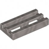 LEGO Tegel 1x2 met Grill ZILVERKLEURIG (100 stuks)