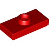 LEGO Plaat 1x2 met Nop ROOD (100 stuks) LEGO Plaat 1x2 met Nop ROOD (100 stuks)