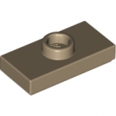 LEGO Plaat 1x2 met Nop DONKERBEIGE (100 stuks) LEGO Plaat 1x2 met Nop DONKERBEIGE (100 stuks)