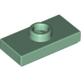 LEGO Plaat 1x2 met Nop ZANDGROEN (100 stuks) LEGO Plaat 1x2 met Nop ZANDGROEN (100 stuks)