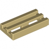 LEGO Tegel 1x2 met Grill BEIGE (100 stuks) LEGO Tegel 1x2 met Grill BEIGE (100 stuks)