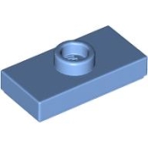 LEGO Plaat 1x2 met Nop LICHTBLAUW (100 stuks) LEGO Plaat 1x2 met Nop LICHTBLAUW (100 stuks)