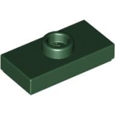 LEGO Plaat 1x2 met Nop DONKERGROEN (100 stuks) LEGO Plaat 1x2 met Nop DONKERGROEN (100 stuks)
