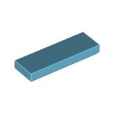 LEGO Tile 1x3 MEDIUM AZURE (100 pcs)
