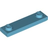 LEGO Plaat 1x4 met 2 Noppen AZUURBLAUW (100 stuks) LEGO Plaat 1x4 met 2 Noppen AZUURBLAUW (100 stuks)