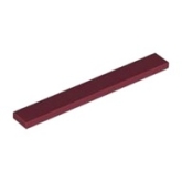 LEGO Tegel 1x8 DONKERROOD (100 stuks)