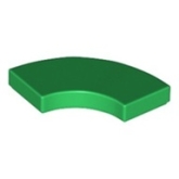 LEGO Tegel 2x2 Rond Hoek GROEN (100 stuks)