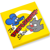 LEGO Tegel 2x2 The Itchy & Scratchy Show GEEL (10 stuks)