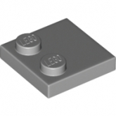 LEGO Plaat 2x2 met 2 Noppen LICHTGRIJS (100 stuks) LEGO Plaat 2x2 met 2 Noppen LICHTGRIJS (100 stuks)