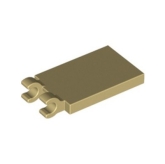 LEGO Tegel 2x3 met 2 Clips BEIGE (100 stuks)