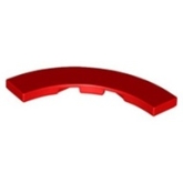 LEGO Tegel 4x4 Rond Hoek ROOD (100 stuks)