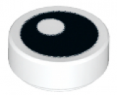 LEGO Tegel Rond 1x1 met Oog WIT (100 stuks) LEGO Tegel Rond 1x1 met Oog WIT (100 stuks)