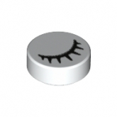 LEGO Tegel Rond 1x1 met Dicht Oog WIT (100 stuks) LEGO Tegel Rond 1x1 met Dicht Oog WIT (100 stuks)