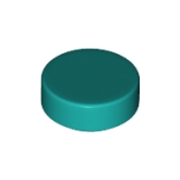 LEGO Tegel Rond 1x1 DONKERTURQUOISE (100 stuks) LEGO Tegel Rond 1x1 DONKERTURQUOISE (100 stuks)