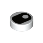 LEGO Tegel Rond 1x1 Oog met Pupil Verticaal WIT (100 stuks) LEGO Tegel Rond 1x1 Oog met Pupil Verticaal WIT (100 stuks)
