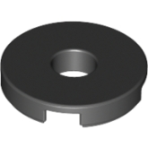 LEGO Tegel Rond 2x2 met Gat ZWART (100 stuks) LEGO Tegel Rond 2x2 met Gat ZWART (100 stuks)