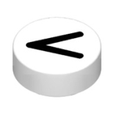 LEGO Tile Round 1x1 with Letter V WHITE (100 pcs) LEGO Tile Round 1x1 with Letter V WHITE (100 pcs)