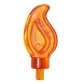 LEGO Vlam met Pin TRANSPARANT ORANJE (10 stuks)