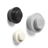 LEGO Wandhaak Set ZWART-GRIJS-WIT