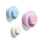 LEGO Wandhaak Set ROZE-BLAUW-WIT