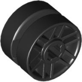 LEGO Wiel 14mm D x 9.9mm ZWART  (100 stuks) LEGO Wiel 14mm D x 9.9mm ZWART  (100 stuks)