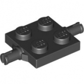 LEGO Wielhouder 2x2 ZWART (100 stuks) LEGO Wielhouder 2x2 ZWART (100 stuks)