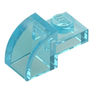 LEGO Arch Curved 2x1 with Stud TRANS-LIGHT BLUE (100 pcs) | BRICKshop ...