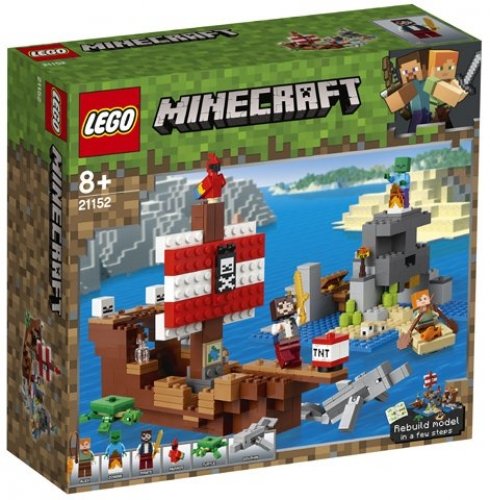Lego Minecraft Adventure On The Pirate Ship Lego 21152