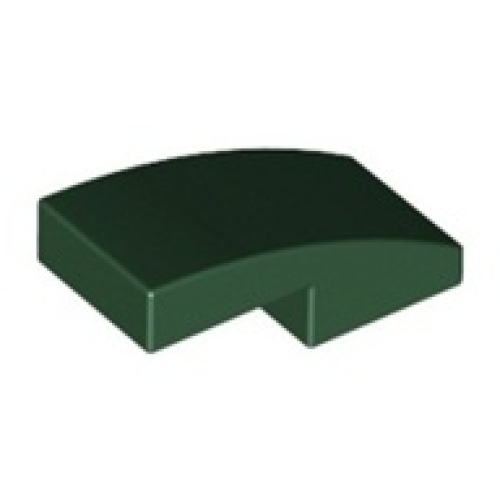 LEGO Slope Curved 2x1 DARK GREEN (100 pcs) | BRICKshop - LEGO en DUPLO ...