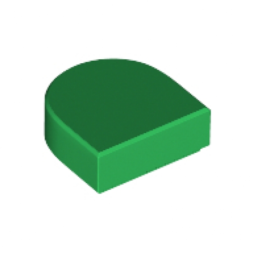LEGO Tile 1x1 Halfrounded GREEN (100 