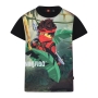 LEGO T-shirt Ninjago ZWART (LWTAYLOR 324 - Maat 134)