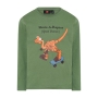 LEGO T-shirt DONKER KAKIGROEN (LWTAYLOR 701 - Maat 140)