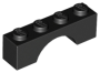 LEGO Boog 1x4 ZWART (100 stuks) LEGO Boog 1x4 ZWART (100 stuks)