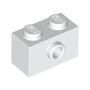 LEGO BRICK 1x2 with 1 Stud on 1 Side WHITE (100 pcs) LEGO BRICK 1x2 with 1 Stud on 1 Side WHITE (100 pcs)