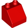DUPLO Dakpan 45 2x2x1 1/2 ROOD (100 stuks) DUPLO Dakpan 45 2x2x1 1/2 ROOD (100 stuks)