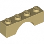 LEGO Boog 1x4 BEIGE (100 stuks) LEGO Boog 1x4 BEIGE (100 stuks)