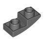LEGO Slope Curved 2x1 Inverted DARK GRAY (100 pcs)