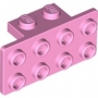 LEGO Bracket 1x2 - 2x4 LICHTROZE (100 stuks) LEGO Bracket 1x2 - 2x4 LICHTROZE (100 stuks)