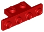 LEGO Bracket 1x2 - 1x4 ROOD (100 stuks)