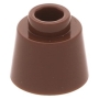 LEGO Cone 1x1 Fez BRUIN (100 stuks)