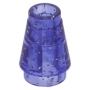 LEGO Cone 1x1 GLITTER TRANSPURPLE (100 pcs) LEGO Cone 1x1 GLITTER TRANSPURPLE (100 pcs)