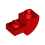 LEGO Dakpan 2x1 Inverted Gebogen RED (100 stuks)