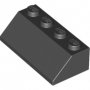 LEGO Dakpan 45 2x4 ZWART (100 stuks) LEGO Dakpan 45 2x4 ZWART (100 stuks)