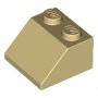LEGO Dakpan 45 2x2 BEIGE (100 stuks) LEGO Dakpan 45 2x2 BEIGE (100 stuks)