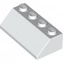 LEGO Dakpan 45 2x4 WIT (100 stuks)