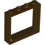 LEGO Raamvenster 1x4x3 DONKERBRUIN  (10 stuks) LEGO Raamvenster 1x4x3 DONKERBRUIN  (10 stuks)